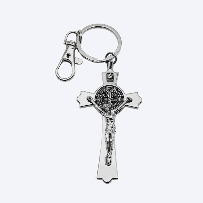 Chaveiro Crucifixo São Bento 15 cm