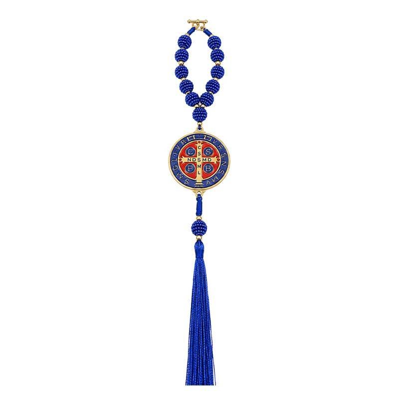 Dezena São Bento Azul com Pérola 26 cm