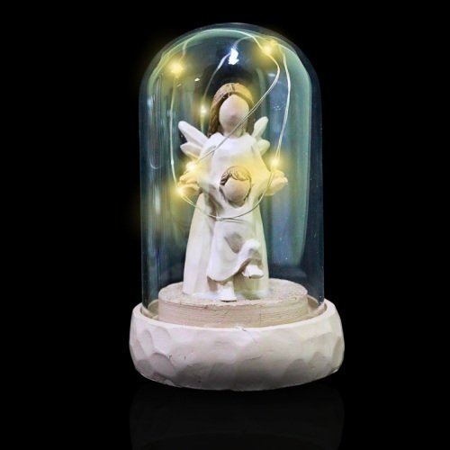 Anjo em Cúpula Luminosa 11 cm