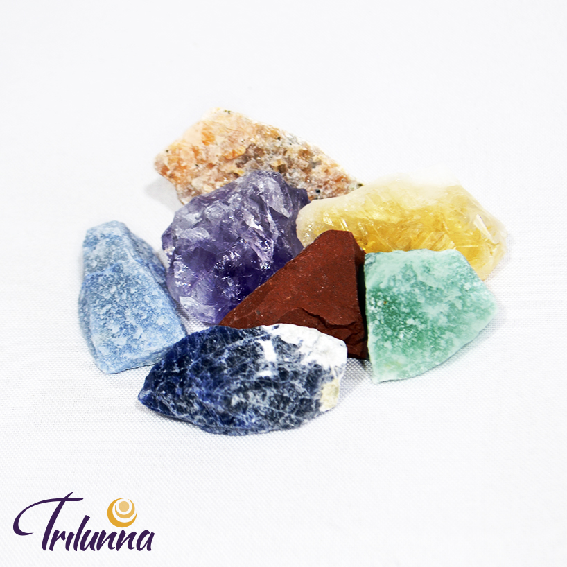 Pedras Chakras Brutas - Kit