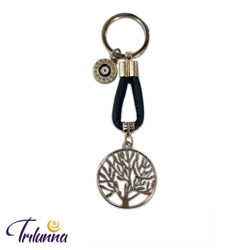 Chaveiro 12cm Olho Grego/Árvore Vida