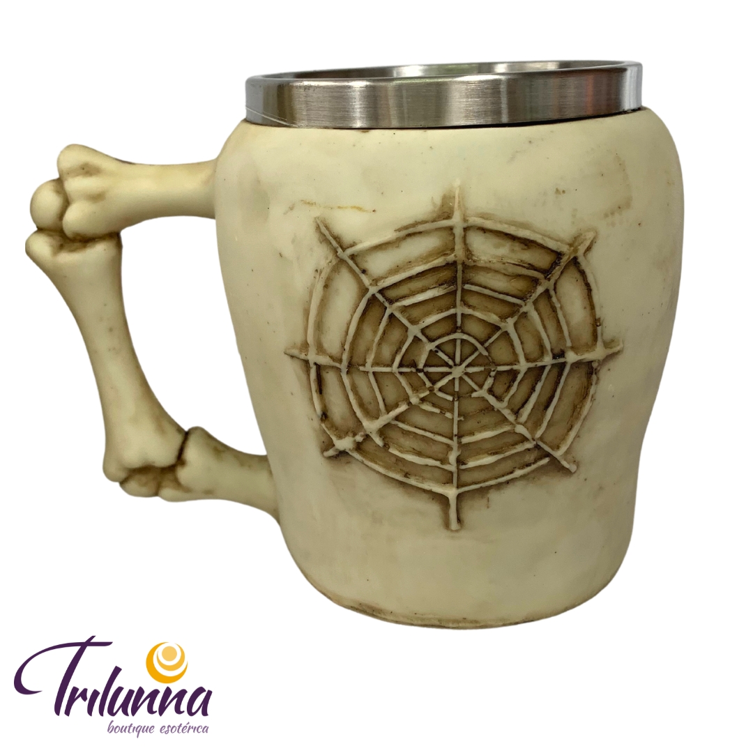 Caneca Decorativa Colecionável 11Cm Caveira Não Falo