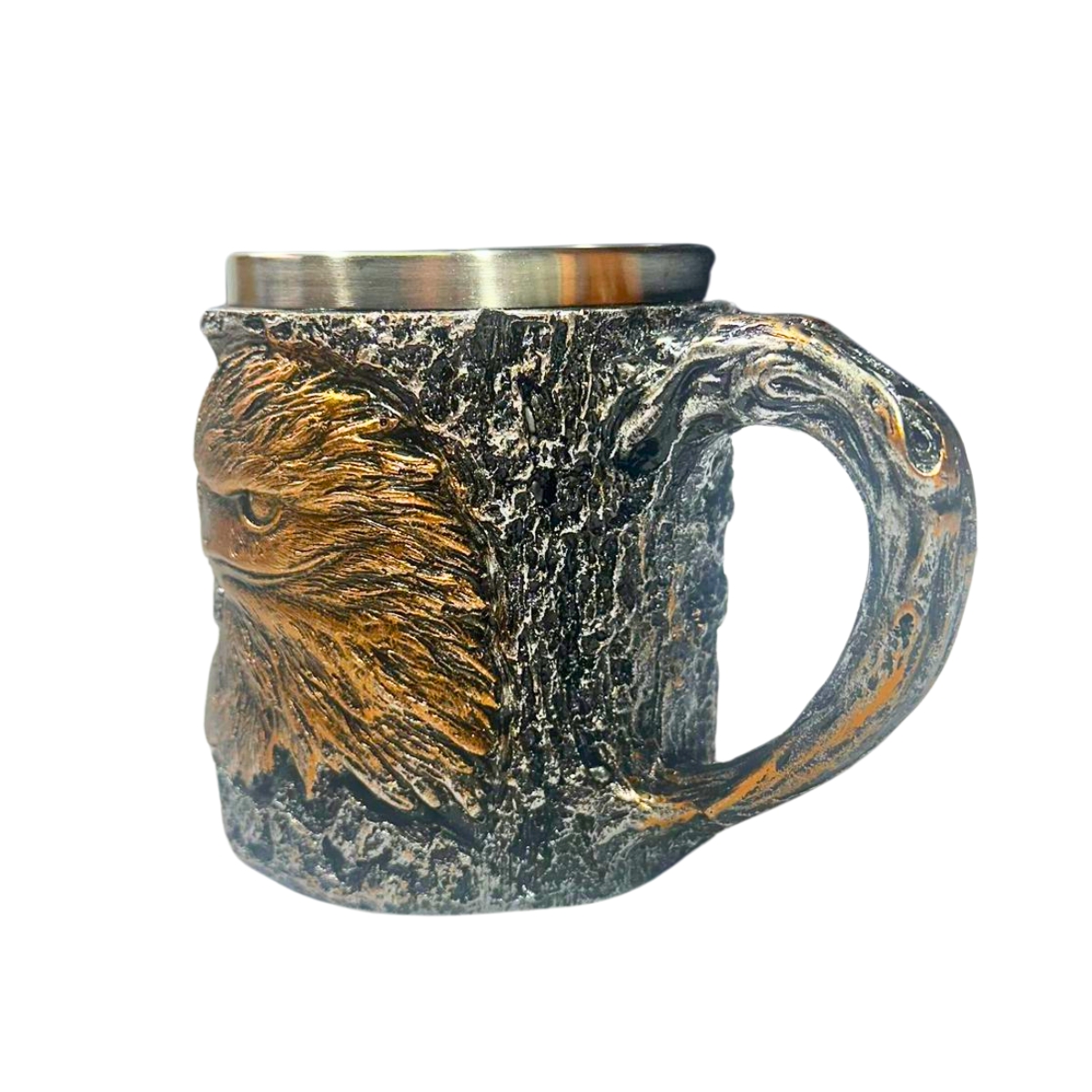 Caneca Decorativa Colecionável 11Cm Águia Dourada