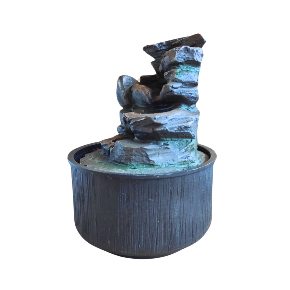 Fonte de Água Decorativa Gruta de Pedras 3 Quedas 19cm Bivolt