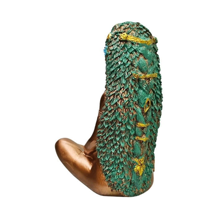 Deusa Gaia Colorida 14cm Estátua Decorativa de Resina